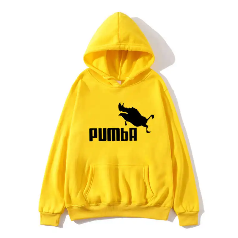 Брендовые мужские толстовки 2019 осень зима костюм Homme с надписью pumba забавная