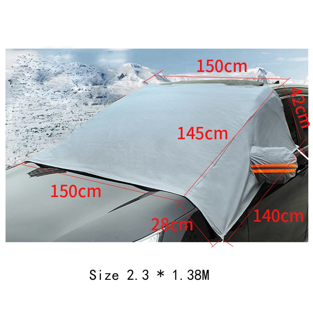 Автомобильный солнцезащитный блок, алюминиевая пленка, ветровое стекло, защита от солнца, теплоизоляция, Джерси, покрытие, Внешняя защита, набор, четыре сезона, инструмент - Цвет: gray monolayer