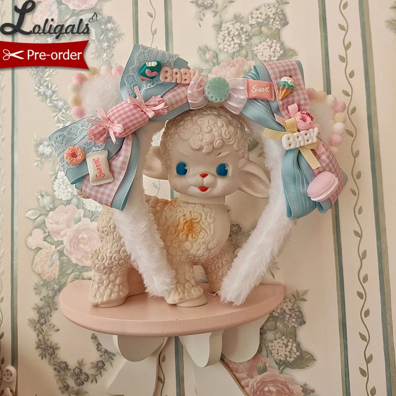 Kitten's Tea Party ~ Sweet Lolita headband with Bow by Alice Girl Pre-order |