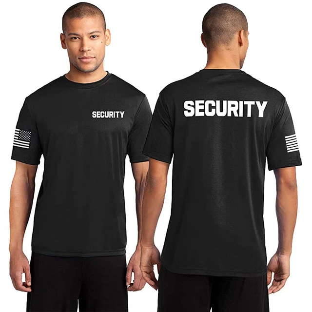 Camiseta Unisex De Dos Caras Del Personal Del Evento De La Guardia De  Seguridad  Bandera Americana En El Brazo Accesorio De Disfraz De Halloween  Ropa Para Hombres - Camisetas - AliExpress