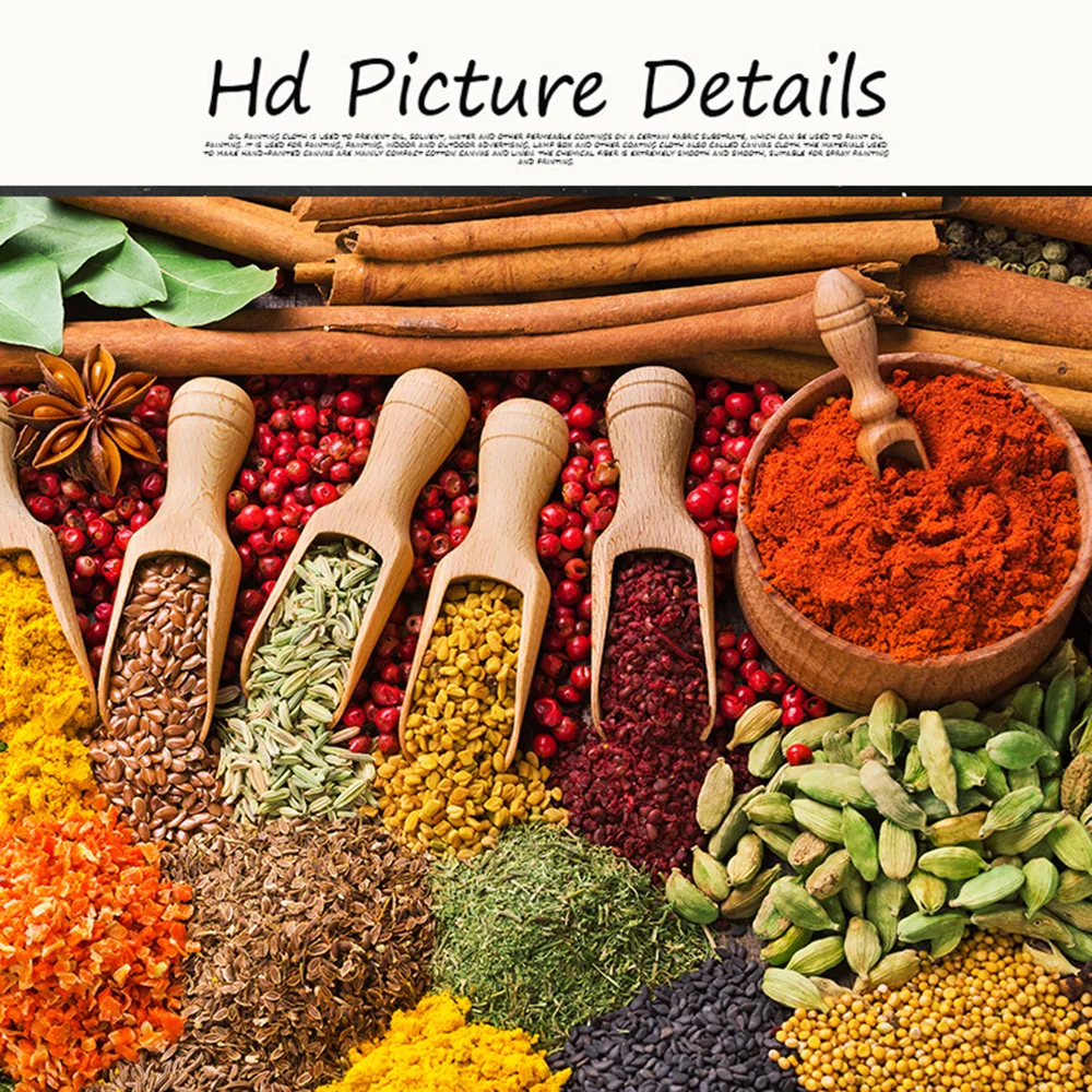 Wall Art Grains Spices Spoon Kitchen Food Canvas Painting Posters And Prints Wall Art Picture For Living Room Home Decorative Painting Calligraphy Aliexpress