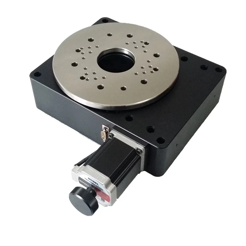 

PT-GD204 High-Precision Electric Rotary Table 360 Degree Rotation, Worm Gear, Indexing Plate, Size 200mm Ratio 180:1