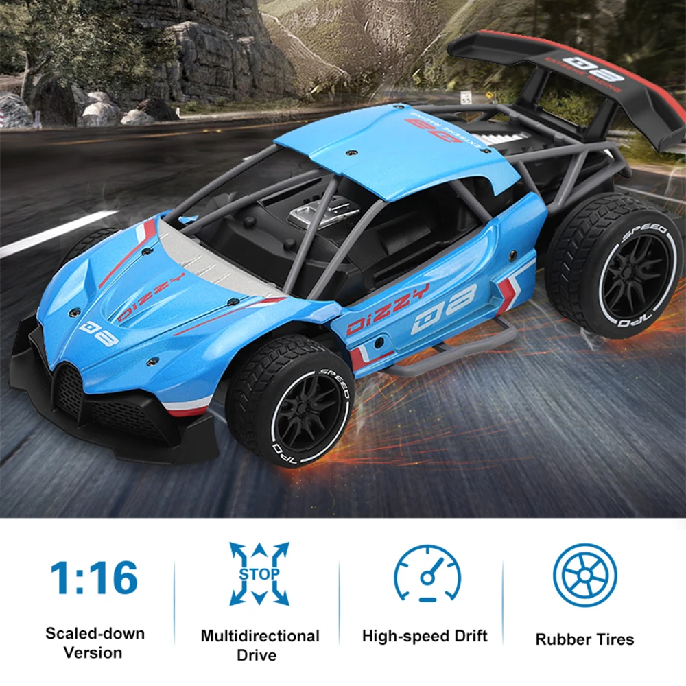 

1:16 RC Car 15KM/H High Speed Racing Alloy Remote Control Drift Racing Car Off-Road Buggy For Kid Toy Christmas Gift Boy Toy