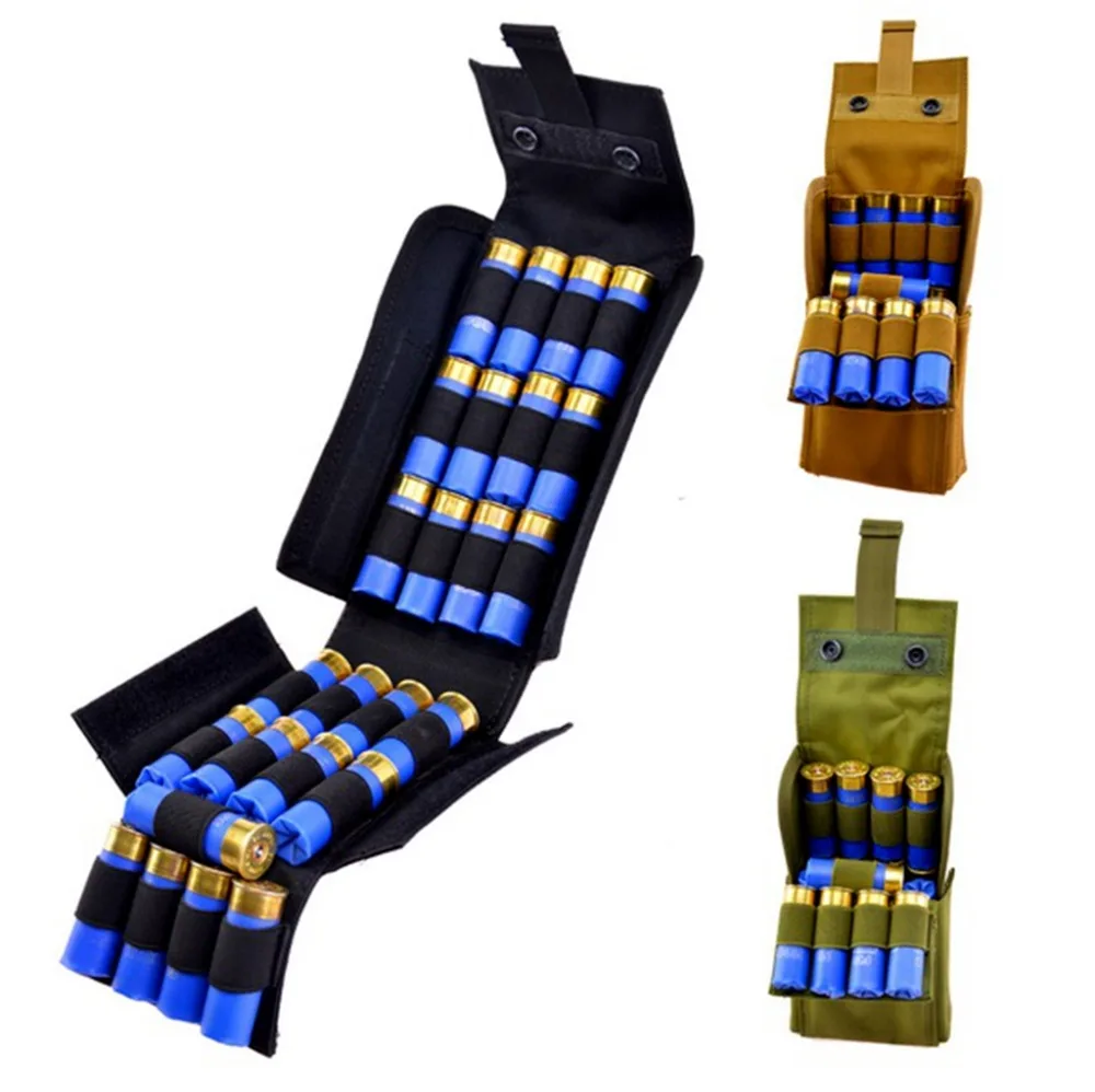 Hunting bags holsters 25 Round 12 Gauge Shells Reload Tactical Magazine Pouch Molle PALS ammo box Canvas gun accessories | Спорт и