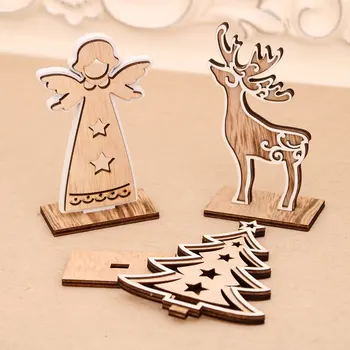 

2020 New Products Christmas Ornaments Wood Assembled Small Decoration Decoration Deer Christmas Small Gifts Small Gifts