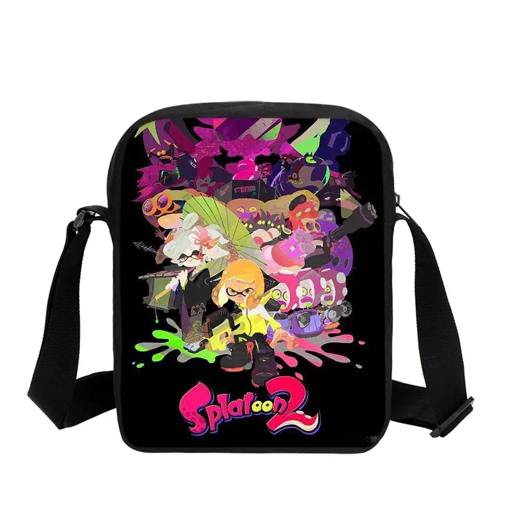Splatoon 2 Мультяшные женские сумки маленькие школьные сумки на плечо кошелек для девочек игра Аниме дорожная сумка для мальчиков сумка через плечо Messenegr - Цвет: Лаванда