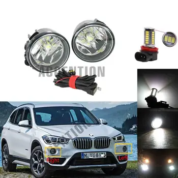

Car-Styling Front LED Fog Light Fog Lamp With LED Bulbs LED Fog Lamp For BMW X1 F48 2016 2017 2018