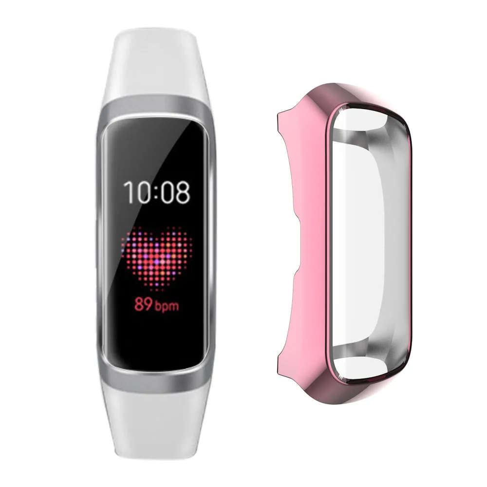 ТПУ Гальваническая пластина для samsung Galaxy Watch gear Fit E полный обернутый чехол