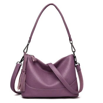 

2020 Women Genuine Leather Handbags High Quality Ladies Casual Totes Female Soft Leather Shoulder Bag Vintage Bags for Girls