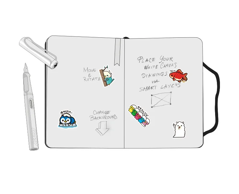 30PCS Cute cartoon animal stickers mobile phone notebook cup mini size sticker suitcase suitcase handbook stickers Kids toys