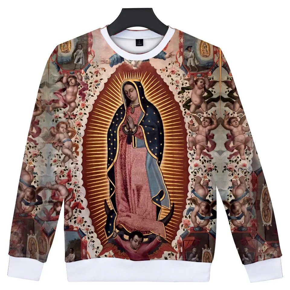 8 To 20 Years Kids Hoodies Our Lady Of Guadalupe Virgin Mary Catholic