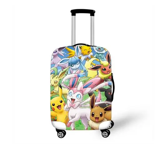 18-32 дюймов Pokemon Haunter Eevee Эластичный Защитный чехол для багажа, чехол для чемодана, пылезащитный чехол, Мультяшные аксессуары для путешествий - Цвет: picture color