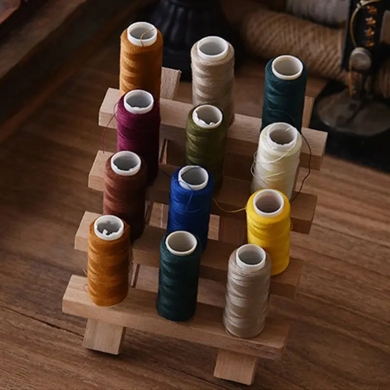 

12 Axis Wooden Thread Rack Spool Storage Sewing Quilting Embroidery Cross Stitch C63B