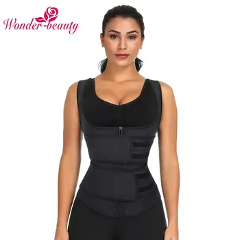 

Latex Double Belts Vest Shaper 9 Steel Bones Shapewear Body Shapers Women Corset Slimming Belt