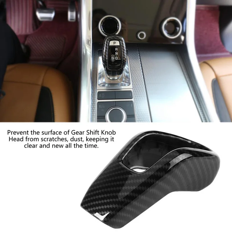 Для Ленд Ровер Range Rover Sport(Land Rover Range Rover Sport автомобильные аксессуары из углеродного волокна Стиль автомобиля Шестерни сдвиг голова накладка