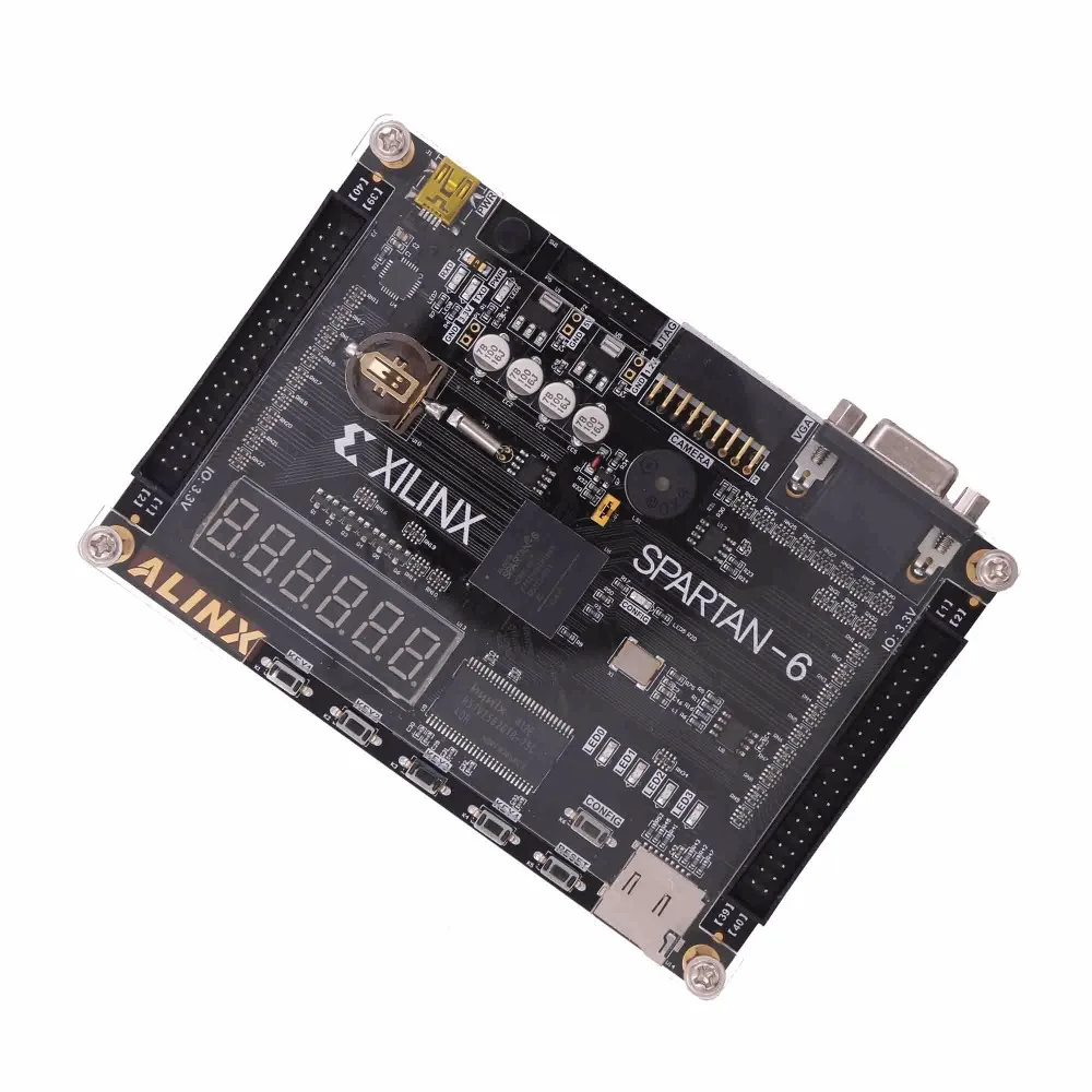 Xilinx Spartan6 fpga макетная плата 256Mb XC6SLX9 SDRAM FLASH sd-карта для камеры VGA