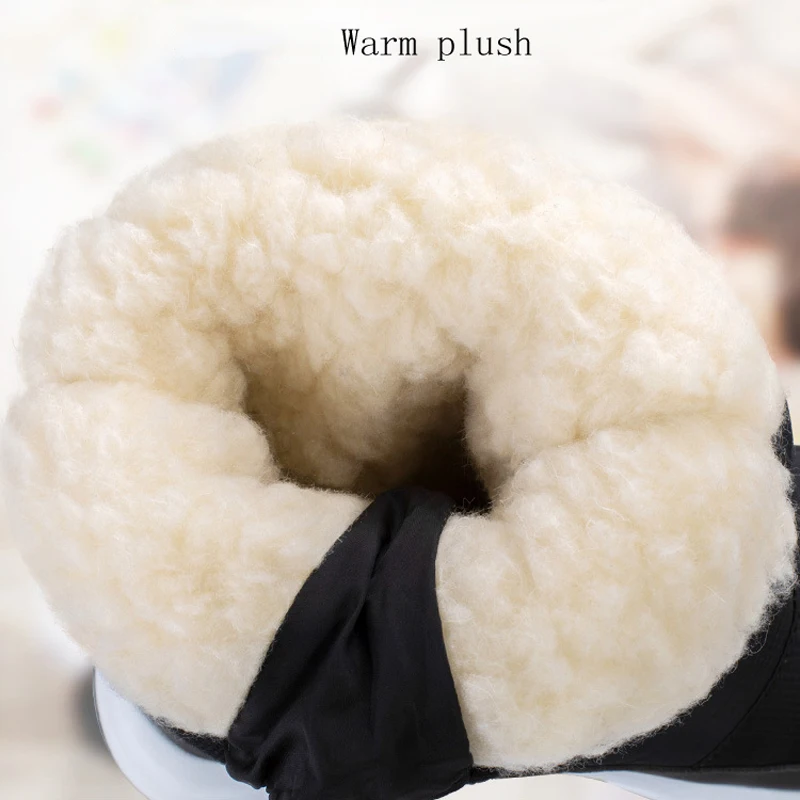 Ceny Damskie buty śniegowe 2019 platforma ciepłe grube pluszowe buty zimowe wodoodporne antypoślizgowe buty zimowe botas de mujer