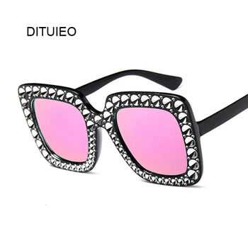 

Fashion Square Sunglasses Women Luxury Brand Big Black Sun Glasses Female Mirror Shades Ladies Oculos De Sol Feminino
