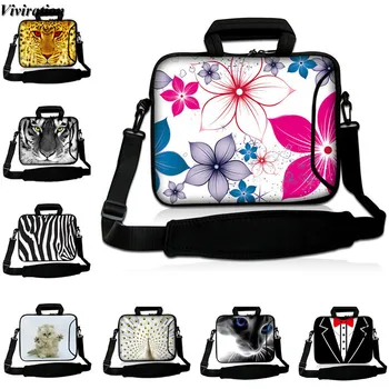 

For Dell Sony Asus Acer Fashionable And Beautiful Flowers Prints Notebook Pouch 15 13 12 17 10 14 10.2 9.7 Messenger Tablet Case