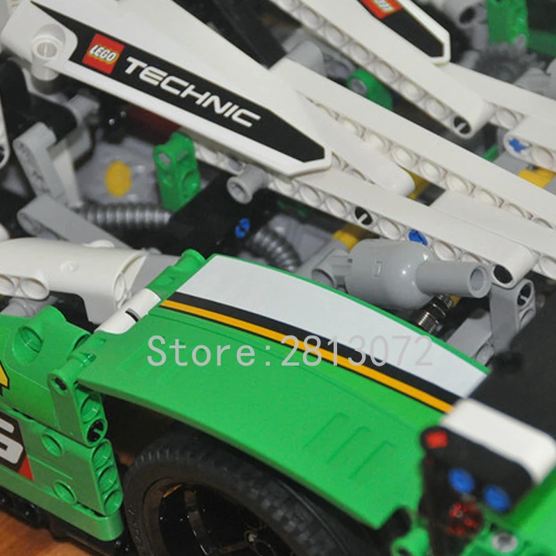 20003 серии RSR Technic 24 часа Гоночная машина 1219 шт строительные блоки кирпичи игрушки совместимы с 42039