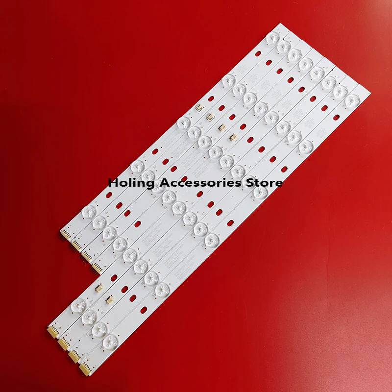 8pcs HA CONDOTTO LE STRISCE LED39D11-ZC14-01 (C) LED39D11-ZC14-02 LED39D11-ZC14-03 LED39D11-ZC14-04 v390HJ1-P02 PLE- |