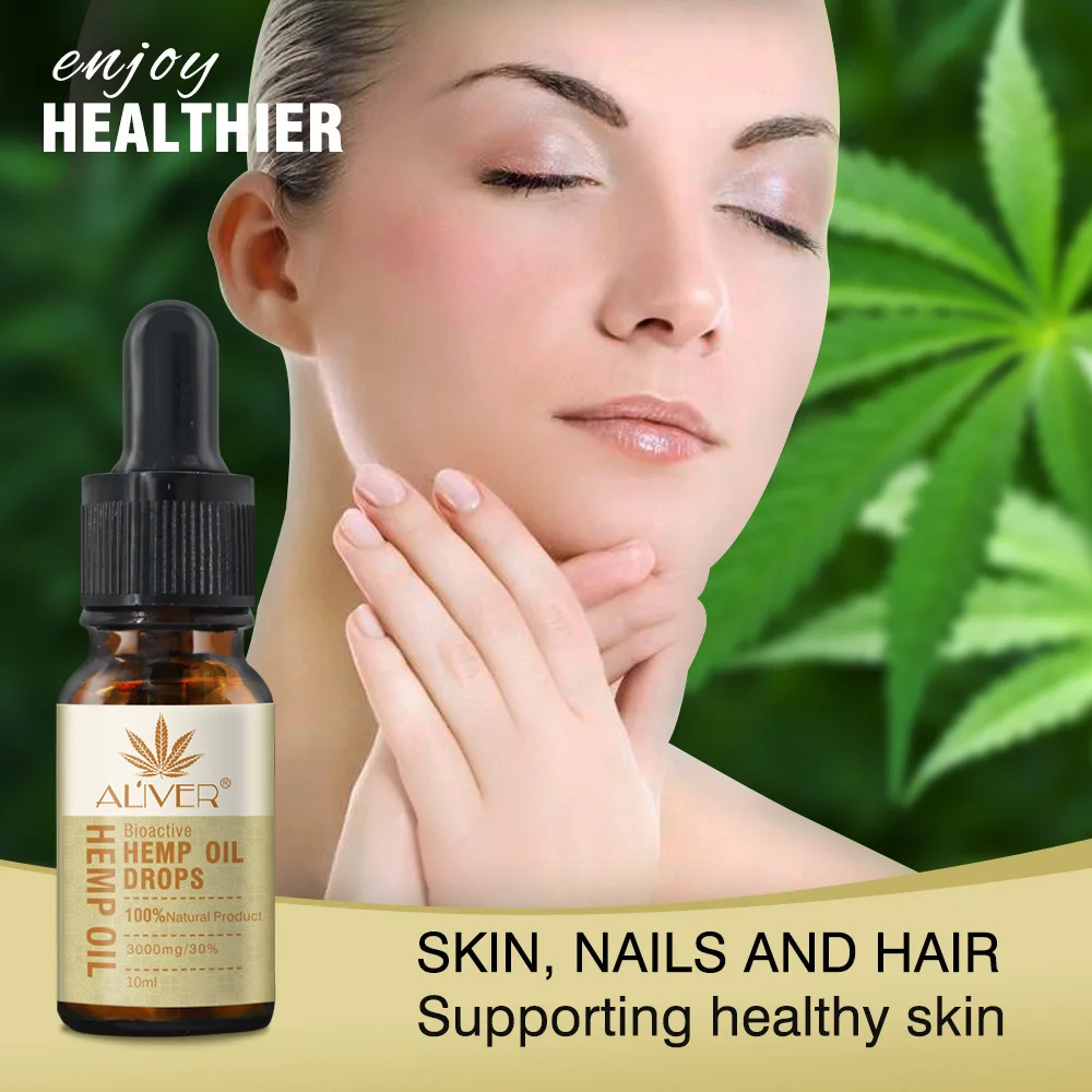 Aliver Herbel Органическое Масло из семян конопли массажное эфирное масло CBD для мытья