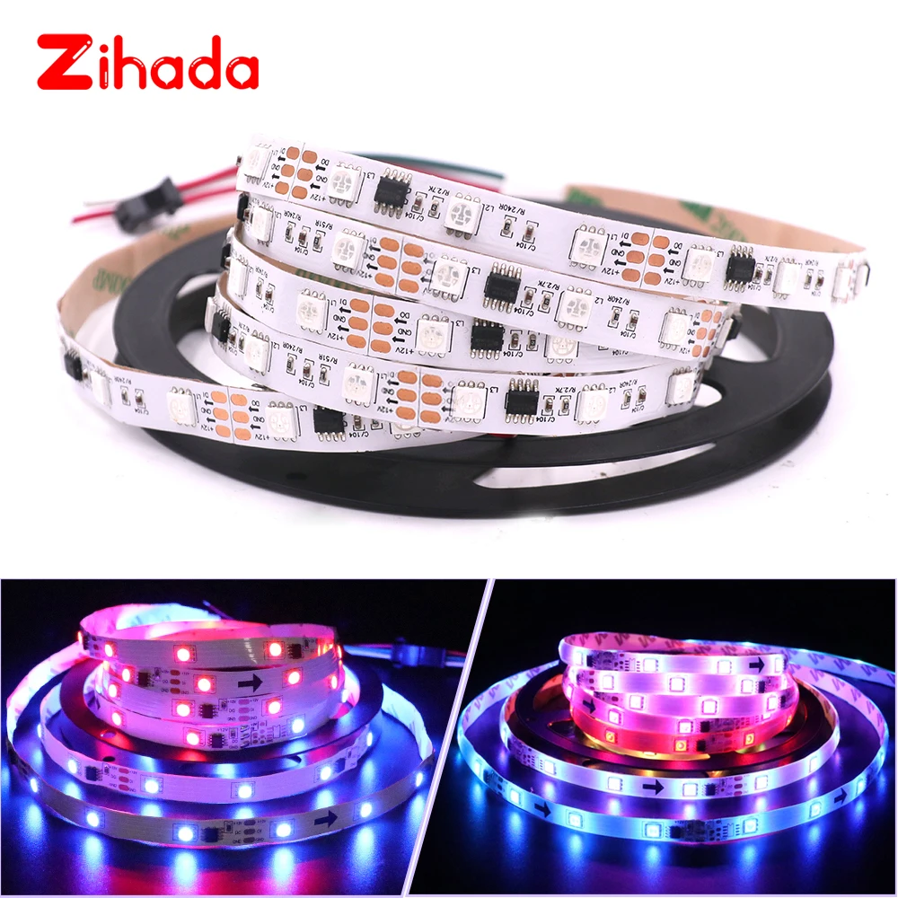 WS2811 Светодиодная лента постоянного тока 5 в полный цвет 30 светодиодов/м 60 5050 SMD