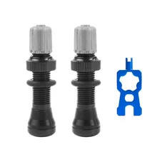 2 pçs mtb schrader válvula sem câmara 40mm cnc usinado anodizado mamilo mtb bicicleta de estrada sem aro