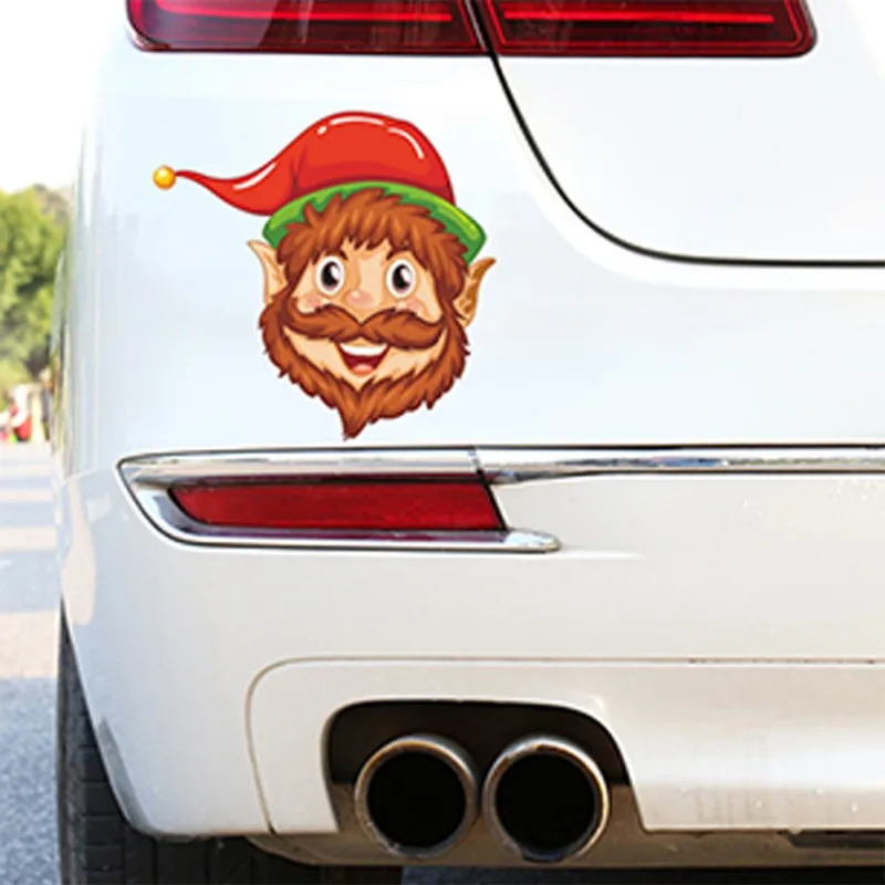 

New Arrival Santa Claus Car Rear Window Wiper Sticker Christmas Car Styling Rear Windshield Decals Auto Decoration Stickers