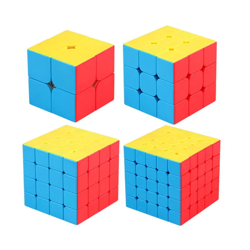 Moyu Meilong 2x2 3x3 4x4 5x5 скоростные головоломки 4 шт. набор WCA официальный конкурс cubo Magico профессиональные скоростные кубики Пазлы игрушки