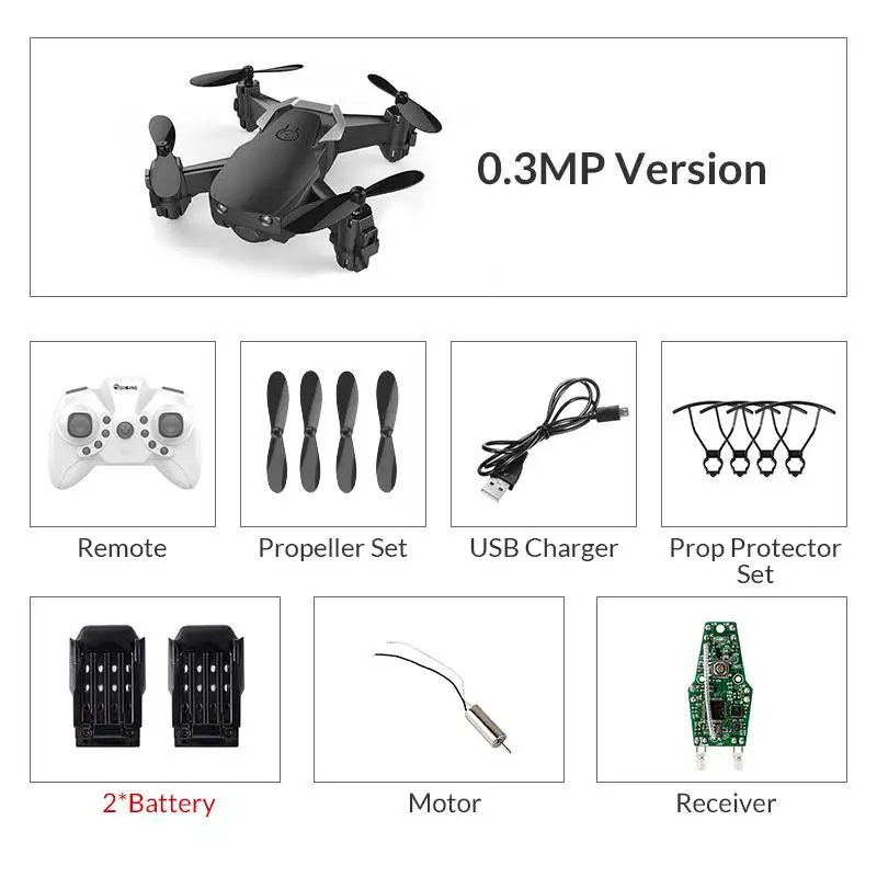 Black with camera 2B Eachine E61/E61HW пульт дистанционного управления Мини WiFi FPV Радиоуправляемый Дрон Квадрокоптер RTF с hd-камерой режим удержания высоты - Цвет: Black with camera 2B