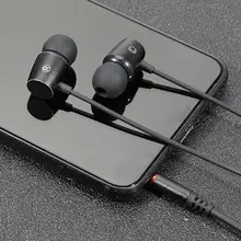 Новинка 3,5 мм Металлические Проводные спортивные наушники в уши, наушники с высоким басом, стерео игровая гарнитура с микрофоном для мобильного телефона, ПК, ноутбука