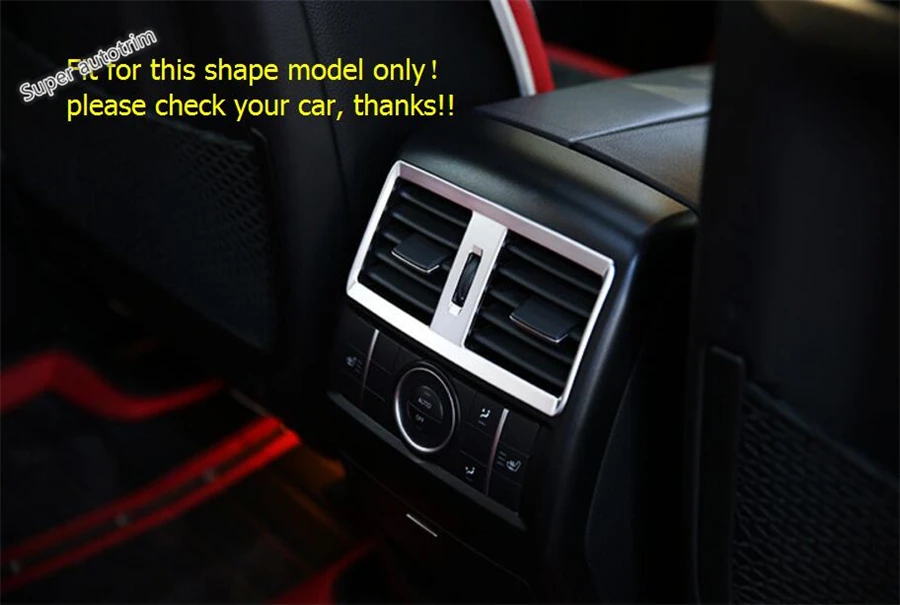 

Lapetus Rear Seat Air AC Outlet Vent Cover Trim Fit For Mercedes Benz GL Class X166 2013 - 2015 / GLS Class X166 2016 2017 ABS