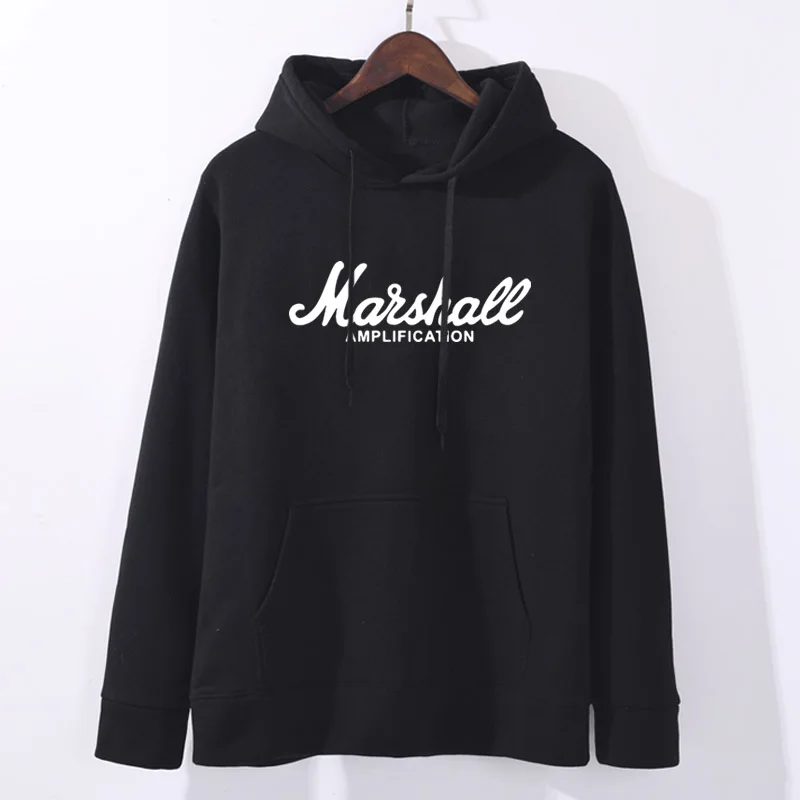 Marshall Женская Осенняя Толстая свободная толстовка с принтом букв в стиле