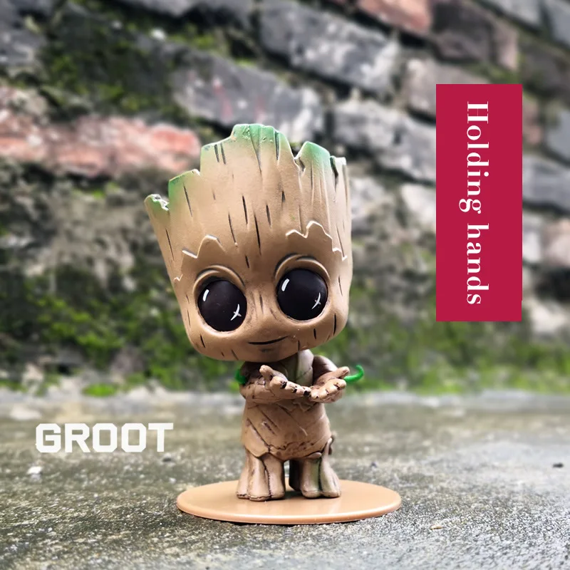 Marvel, Мстители, HT Grut, дрожащие куклы, декор салона автомобиля, украшения, мультфильм, Grut, Bobblehead, автомобильные аксессуары, декоративные предметы