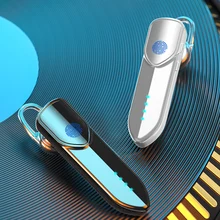 Business Bluetooth Headphone Wireless Handsfree Headset Fingerprint Touch BT V5 0 Earphones with Mic LED Power Display
