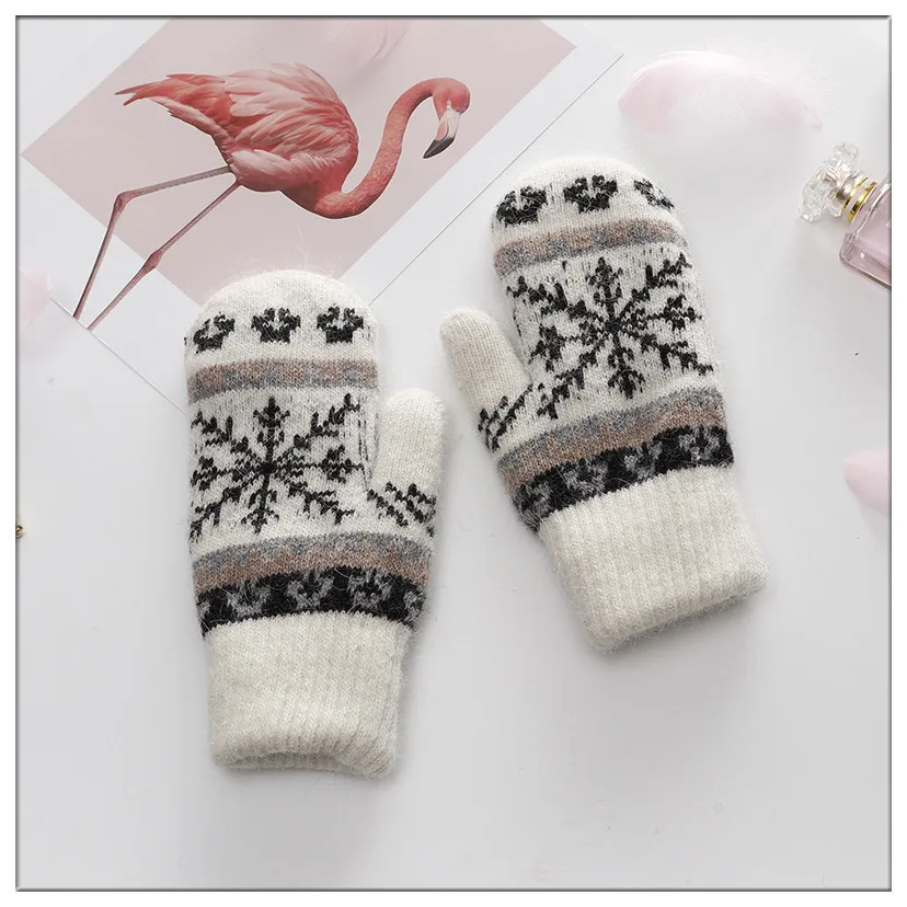 2019 осенне-зимний новый комплект сумок имитация кашемира печать на открытом воздухе холодные теплые дамские перчатки