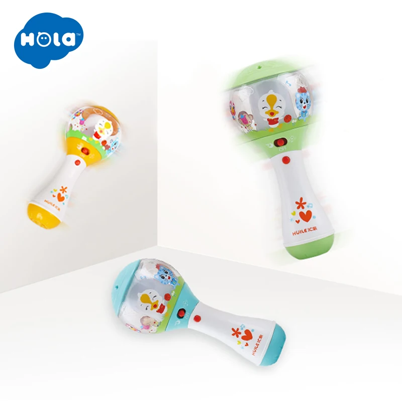 HOLA TOYS 3125 Детские музыкальные погремушки колокольчики для младенцев игрушки для детей Подарки