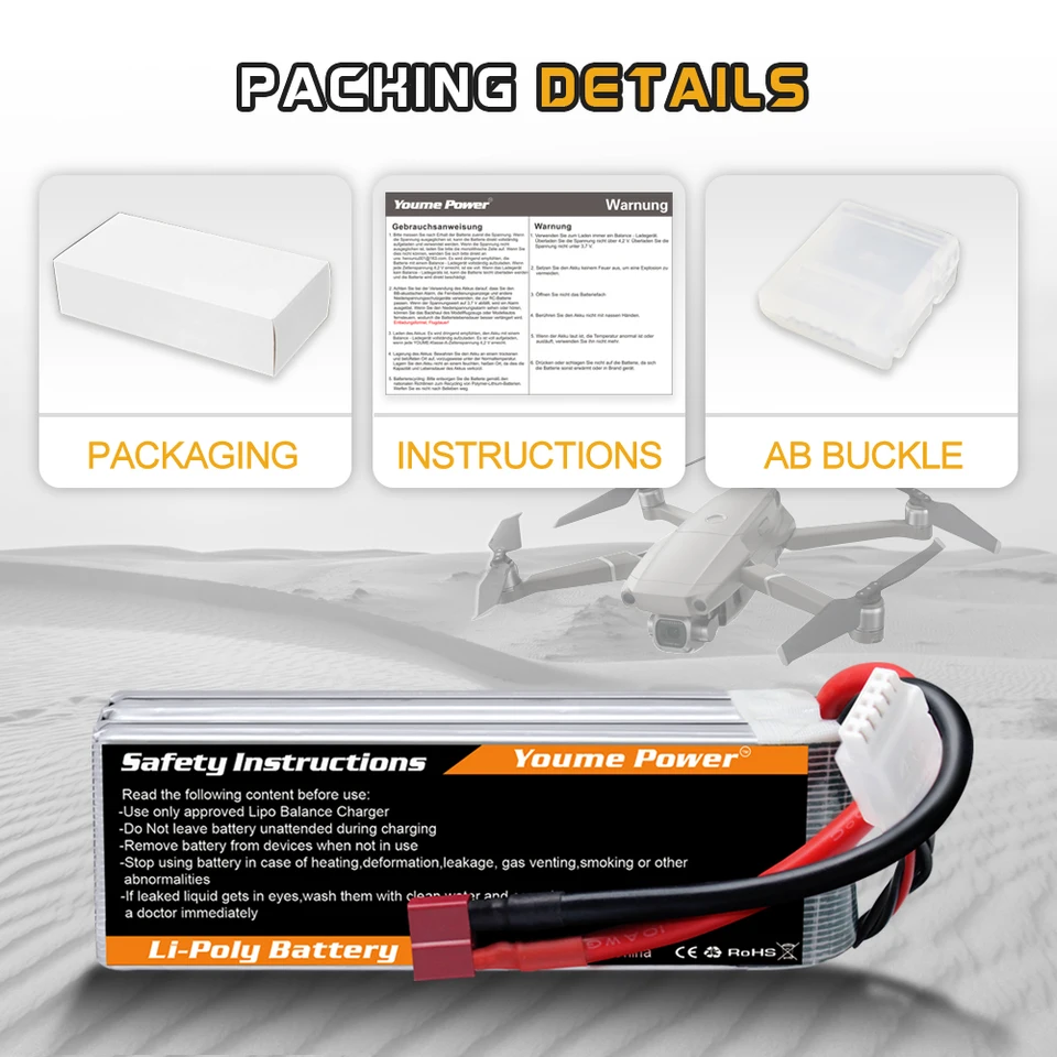 youme リポバッテリー 4S 6500Mah 2個 8800円