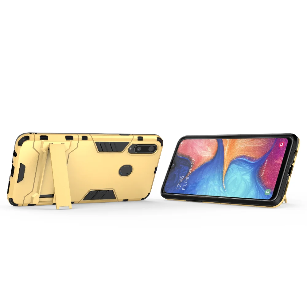 Для samsung Galaxy A20s A20e A2core M20 A20 Чехол чехол-накладка повышенной прочности с протекторным рисунком и подставкой противоударный чехол для samsung A20s A20e A2core M20 чехол