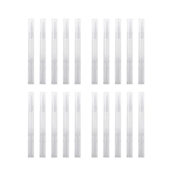 

21Pcs Empty Twist Pens Empty Liquid Tube Transparent Twist Pens Transparent Empty Pens Empty Nail Oil Pen for Salon Shop Home