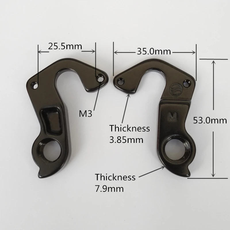 

2PCS Derailleur Hanger For Cannondale KP284 Trail SL Kids 24 Rush 29er CAAD8 Tesoro Tango Synapse Alloy Series Dropout