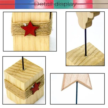 

Wooden Gift Elk Five-pointed Star Pendant Ornament Tree Decoration Christmas