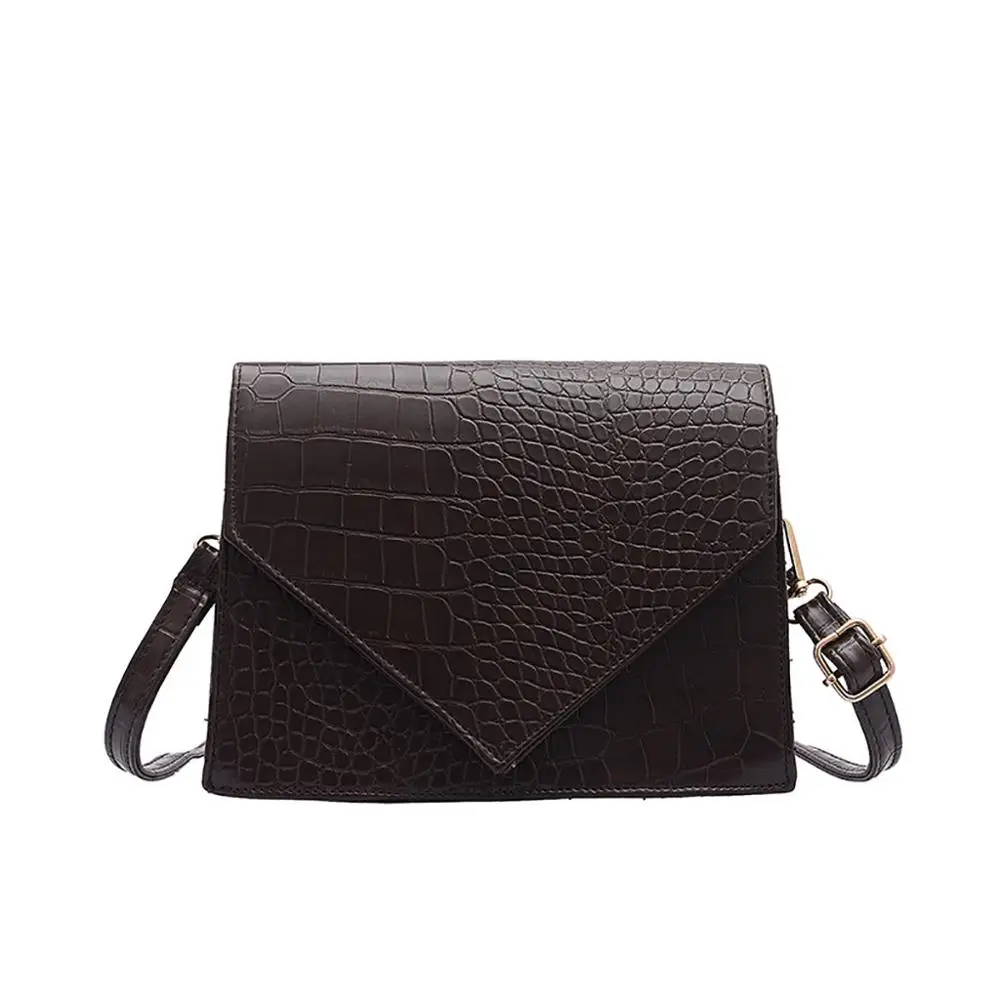 Coffee Сумка через плечо, сумка через плечо, модная сумка на плечо, сумка для женщин, сумка для телефона, кожаная женская сумка, квадратная сумка - Цвет: Coffee