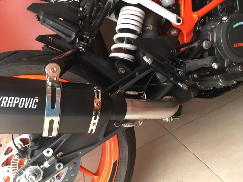 Средняя труба без шнуровки для KTM DUKE 200 390 250 Duke RC 390 RC390 мотоциклетный глушитель Модифицированная средняя Соединительная труба