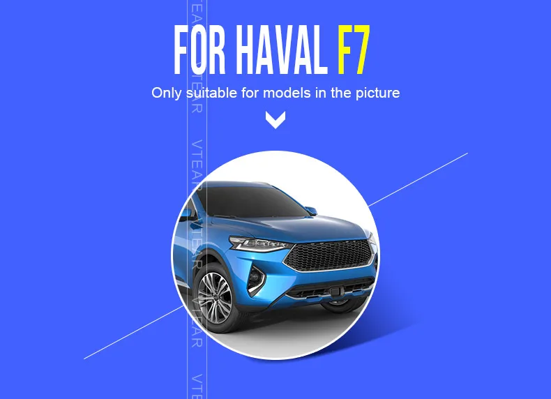Vtear для aval F7, автомобильный спойлер, заднее крыло на крыше, Внешние детали, автомобильные аксессуары, АБС-пластик, грунтовка багажника, Неокрашенная Автомобильная отделка спойлер
