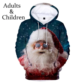 

Fashion Christmas Print Santa 3D Hoodies Men Women Hot boys girls Harajuku Fall Winter Hip Hop Sweatshirts casual Kids Pullovers