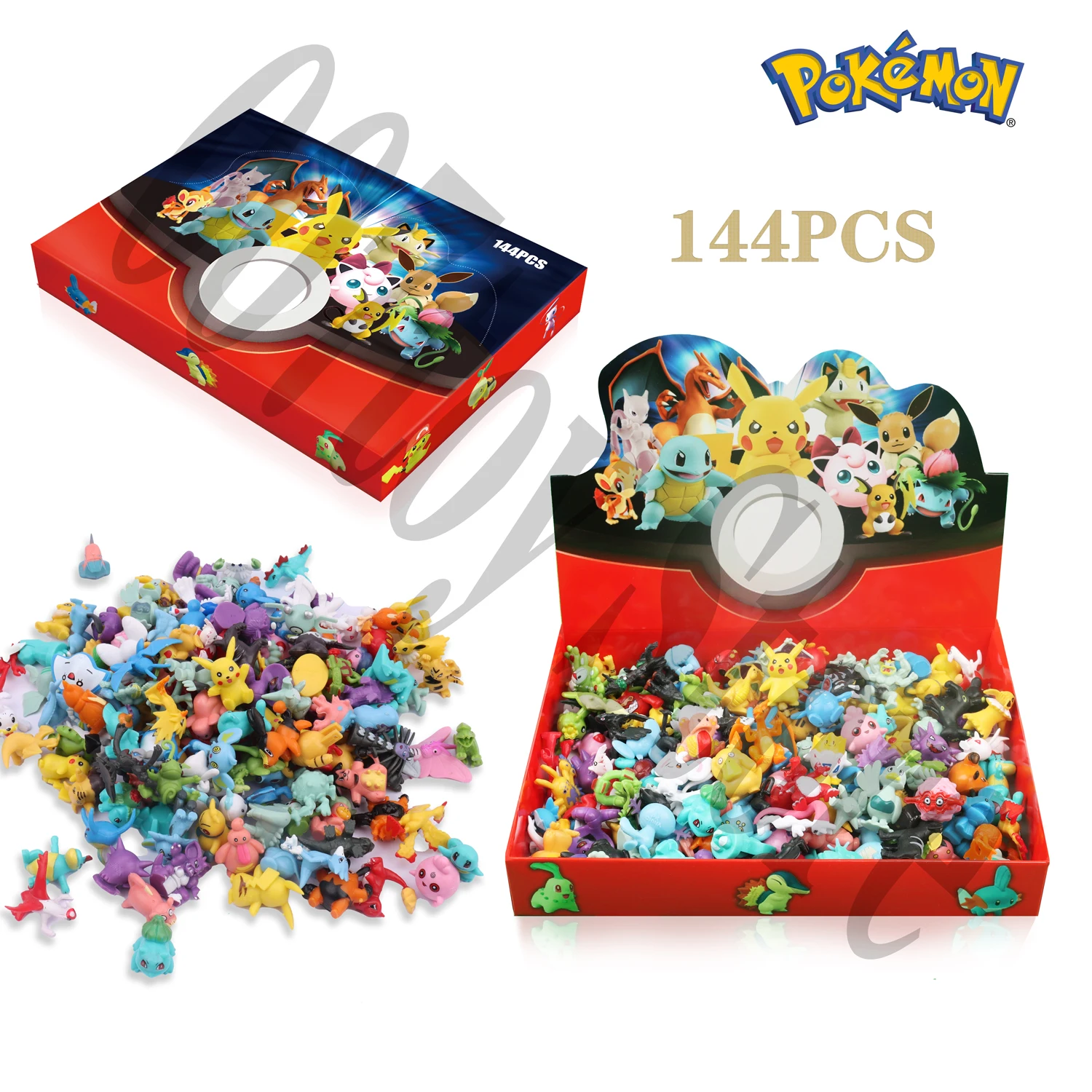 Tanio 24-144 sztuk Pokemon pudełko prezent