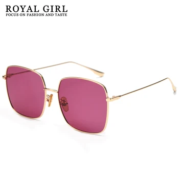 

ROYAL GIRL Square Sunglasses Women Polarized Small Brand Designer Retro Sunglass Rectangle Sun Glasses Female Metal Ss456