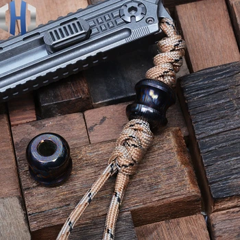 

Titanium Sabre Pendant EDC Titanium Alloy Decorative Tail Pendant Lanyard Pendant Paracord Beads